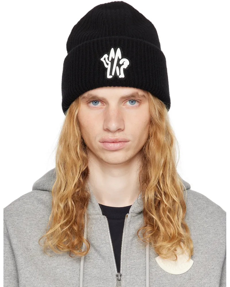 Moncler Black Archivio Creativo Beanie 999