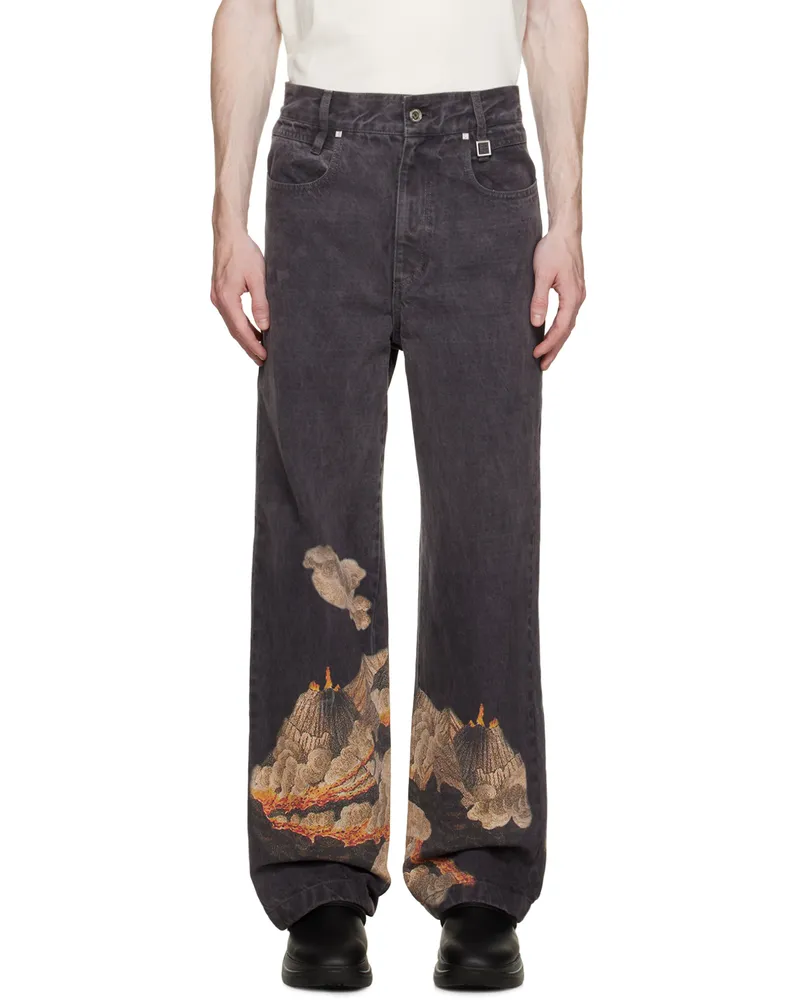 Wooyoungmi Gray Volcano Jeans Grey