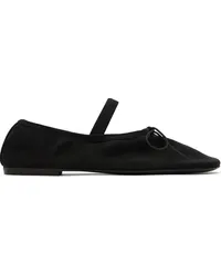 Proenza Schouler Black Glove Mary Jane Mesh Ballerina Flats Black