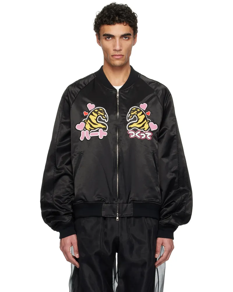 Doublet Black Tiger Fan-Service Souvenir Bomber Jacket Tiger