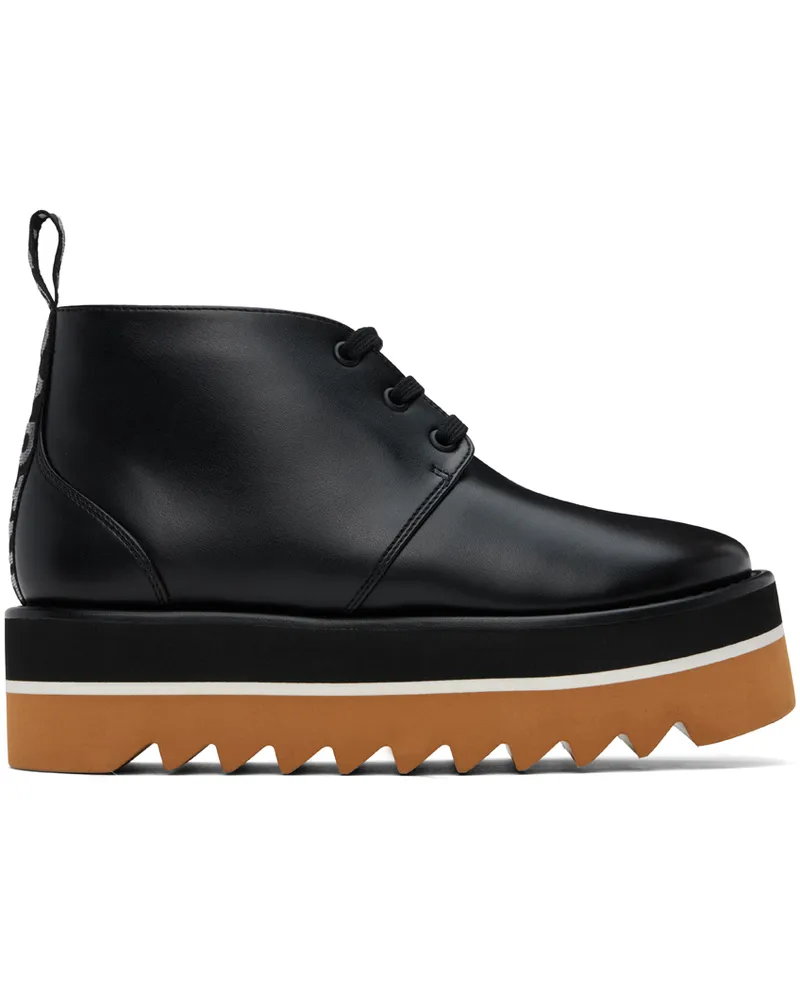Stella McCartney Black Sneak-Elyse Platform Loafers 1000