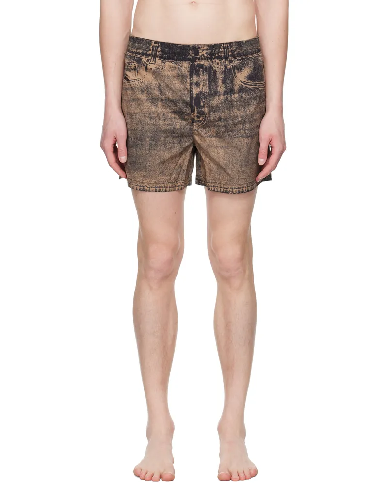 Diesel Brown Ken-37 Dnm Swim Shorts E3317