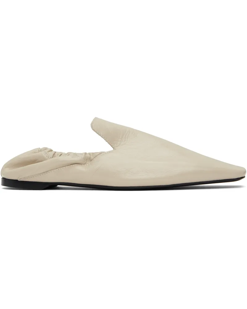Totême Beige Elastic Back Loafers Sand