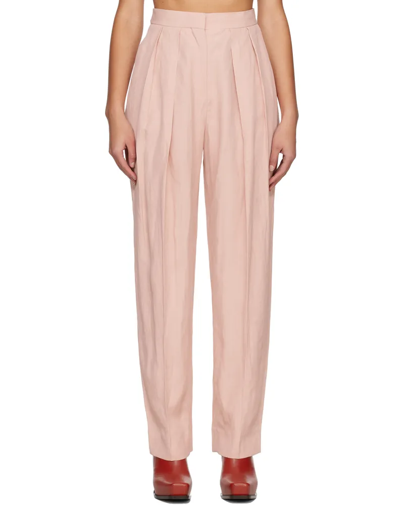 Stella McCartney Pink Pleated Trousers 5900