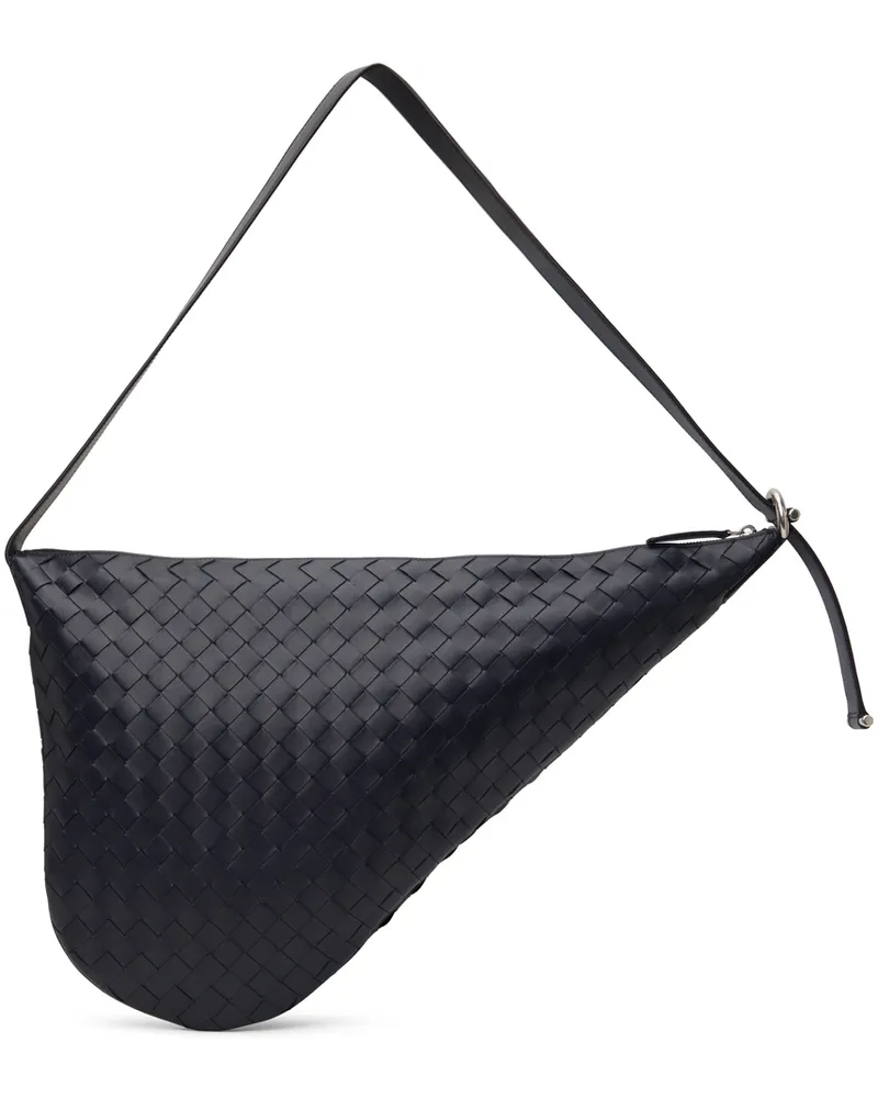 Bottega Veneta Black Virgule Bag 8838-space-silver
