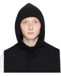 JUUN.J Black Wool Balaclava Black