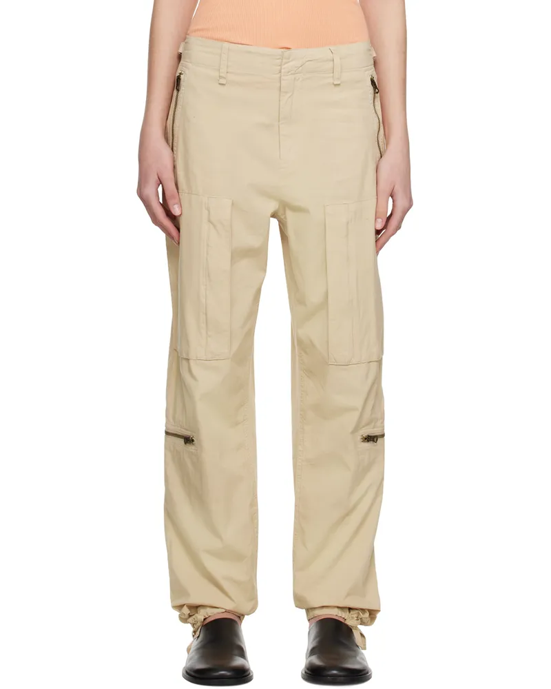 Rag & Bone Beige Kai Flight Trousers Beige