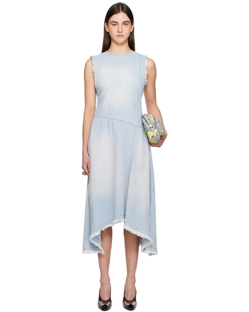 Acne Studios Blue Sleeveless Denim Midi Dress 228