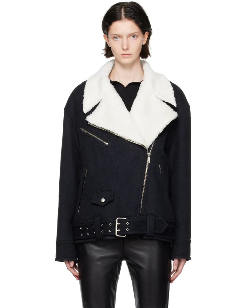 LVIR Navy Notched Lapel Jacket Navy