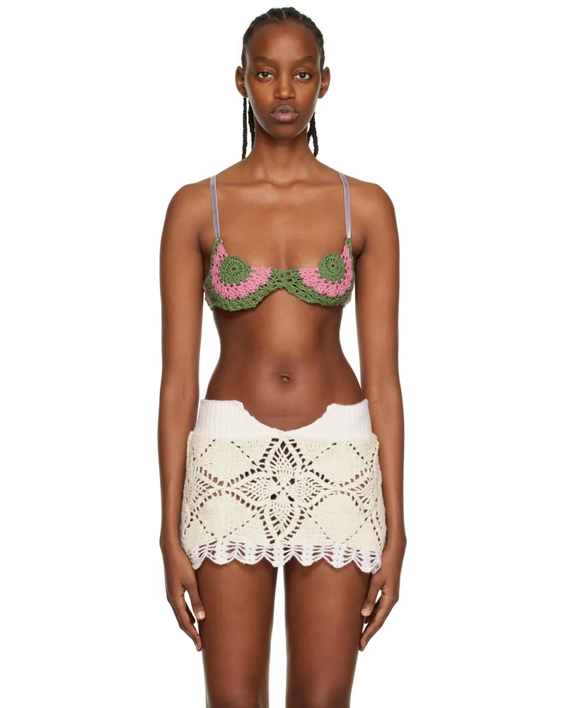 Katya Zelentsova SSENSE Exclusive Green Bra Pk-xx