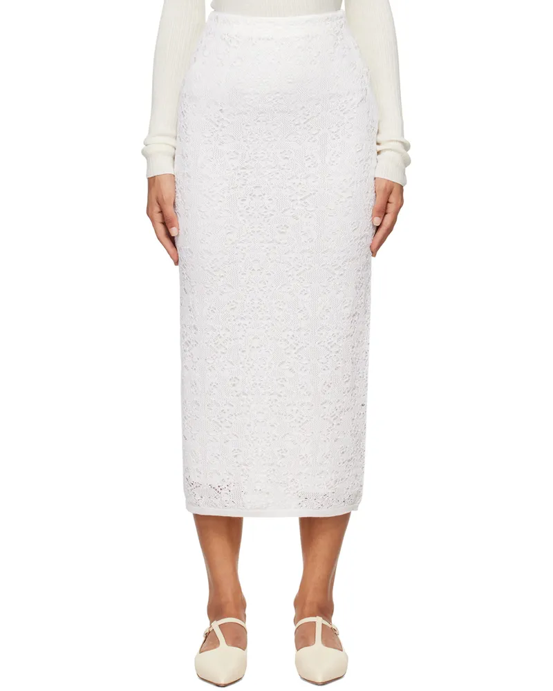 Gabriela Hearst Off-White Tanguy Maxi Skirt Ivr