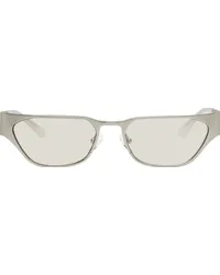 A BETTER FEELING Silver Echino Sunglasses Steel