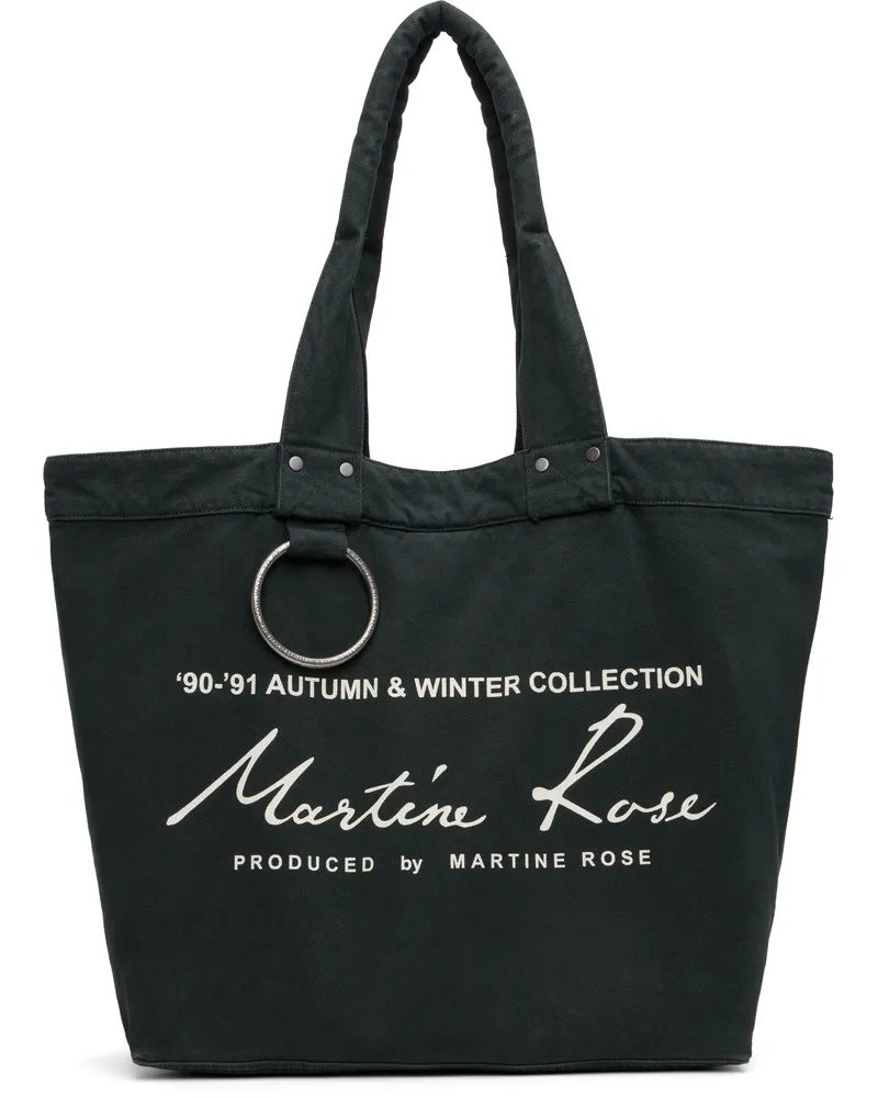 Martine Rose Green Bondage Tote Green