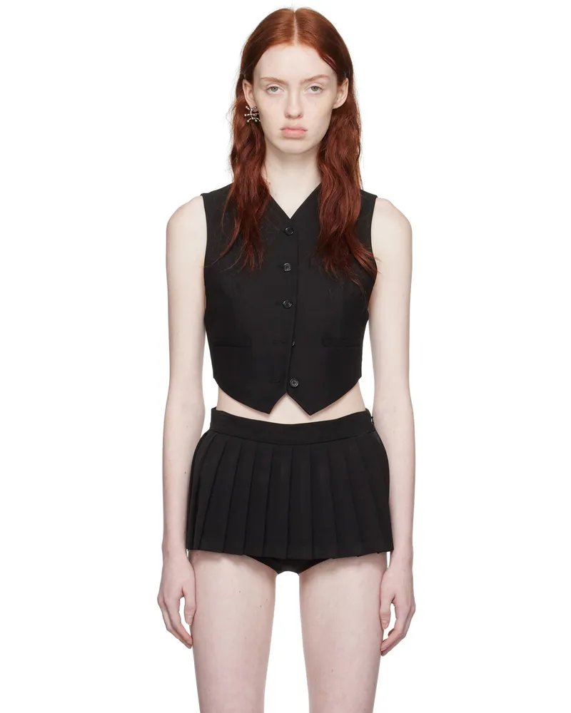 pushBUTTON SSENSE Exclusive Black Vest Black
