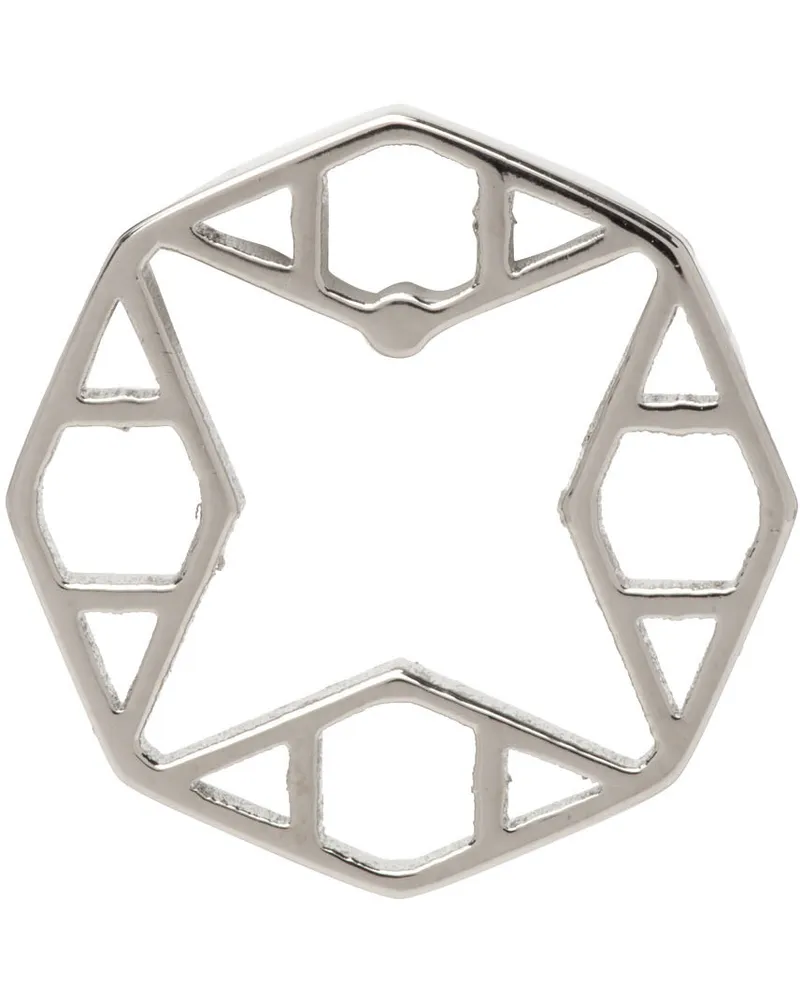 1017 ALYX 9SM Silver Circle Single Earring Silver