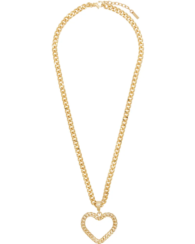Moschino Gold Love & Peace Necklace A0606
