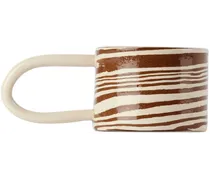 SSENSE Exclusive Brown & White Loop Mug