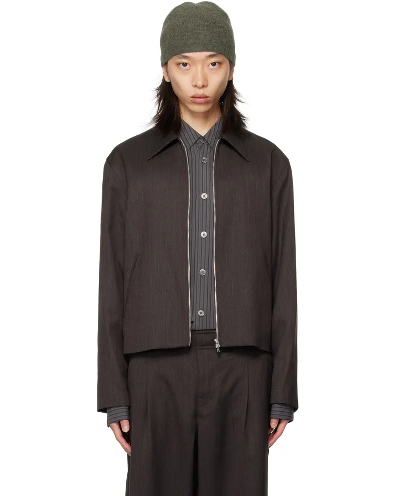 Our Legacy Brown Mini Jacket Havana