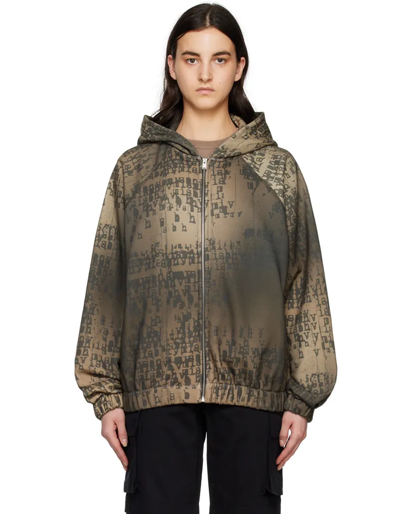 MISBHV Brown Typewriter Hoodie Brown