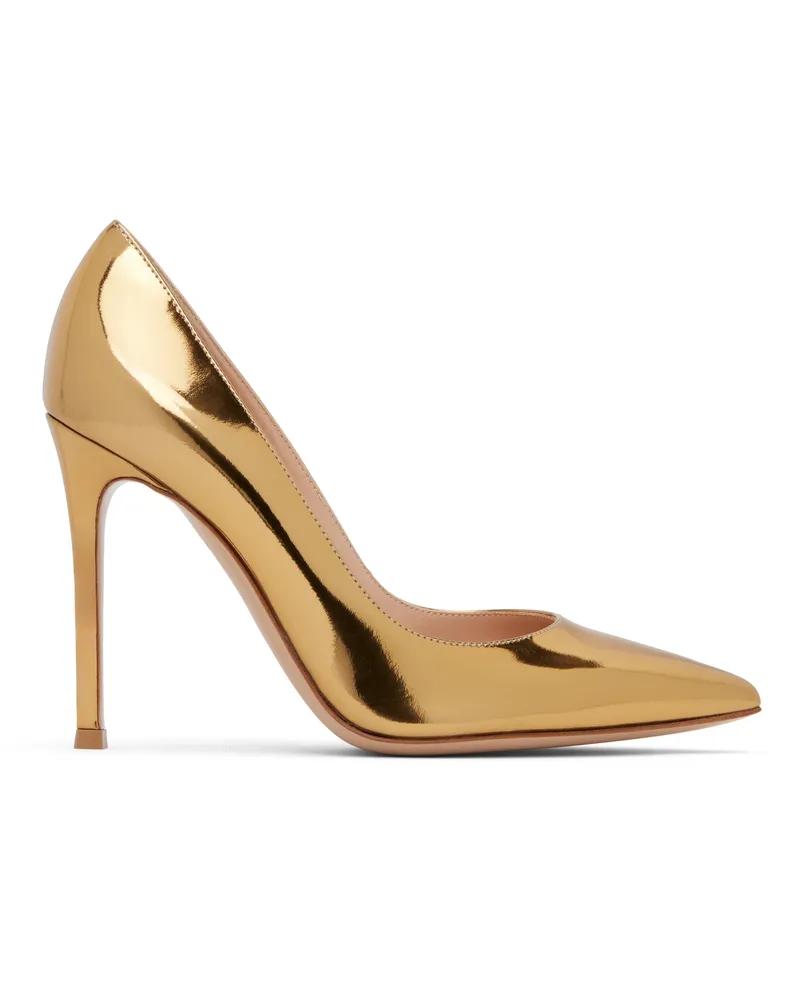 Gianvito Rossi Gold Gianvito 105 Heels Mekong