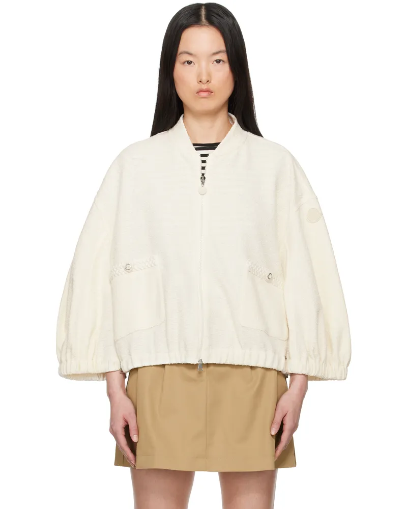 Moncler Off-White Zip Up Jacket 034