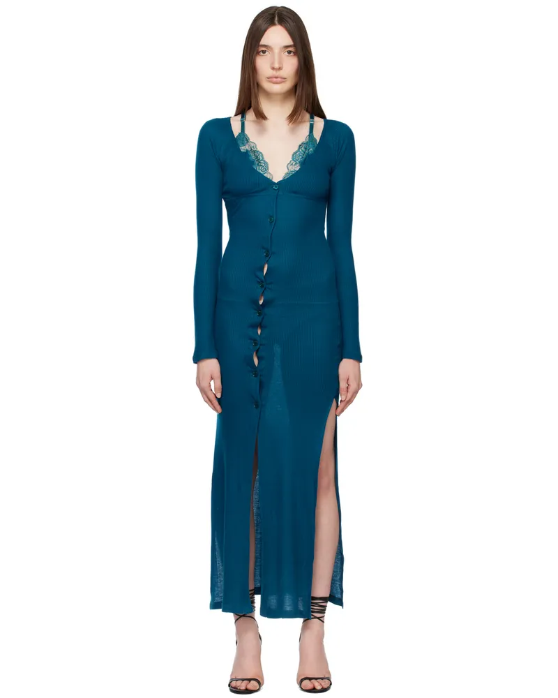 VAILLANT Blue Layered Maxi Dress Atlantic