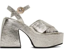 Silver Joni Heeled Sandals