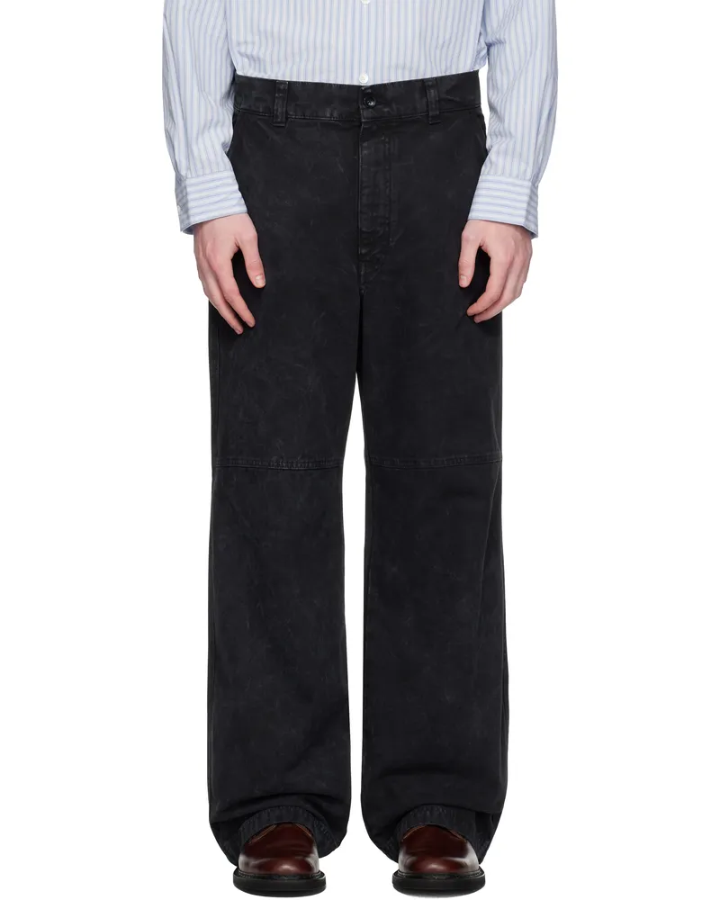 Hope Black Workwear Trousers Black
