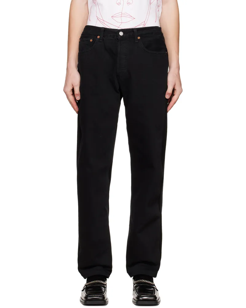 BLESS Black Jeansfrontjogger Sweatpants Black