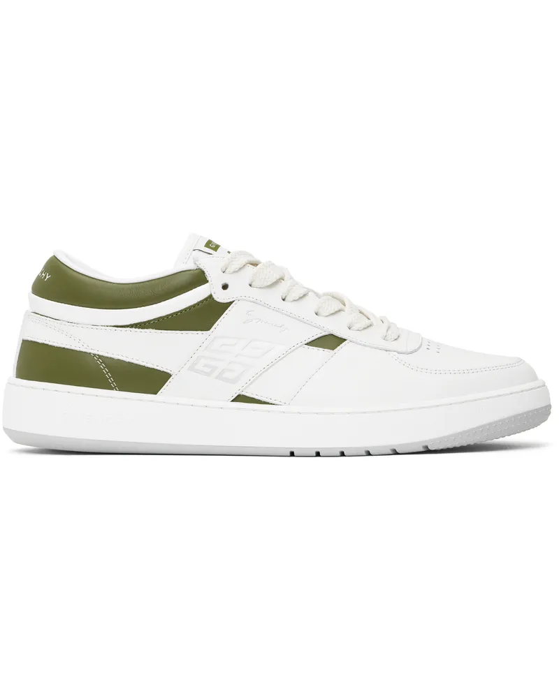 Givenchy White & Khaki G Move Sneakers 133-white