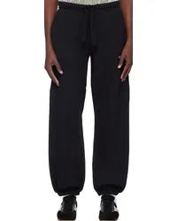 Marine Serre Black Drawstring Sweatpants Bkblack