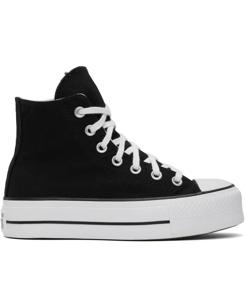 Converse Black Chuck Taylor All Star Canvas Platform High Top Sneakers Black