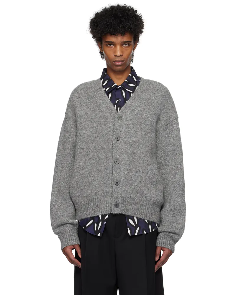Jacquemus Gray 'The Jacquemus' Cardigan 950