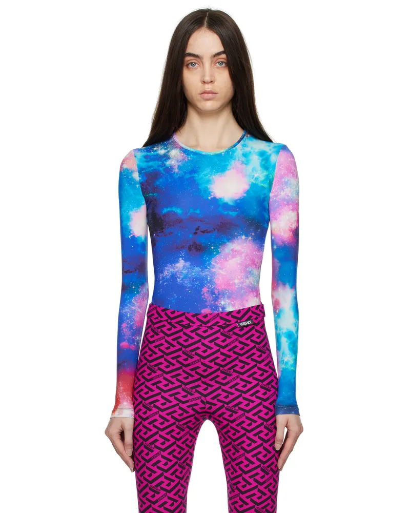 Versace Jeans Multicolor Space Bodysuit Ems3