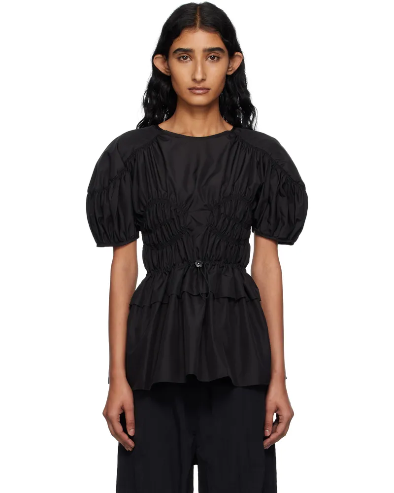 Cecilie Bahnsen Black Brooklyn Blouse Black