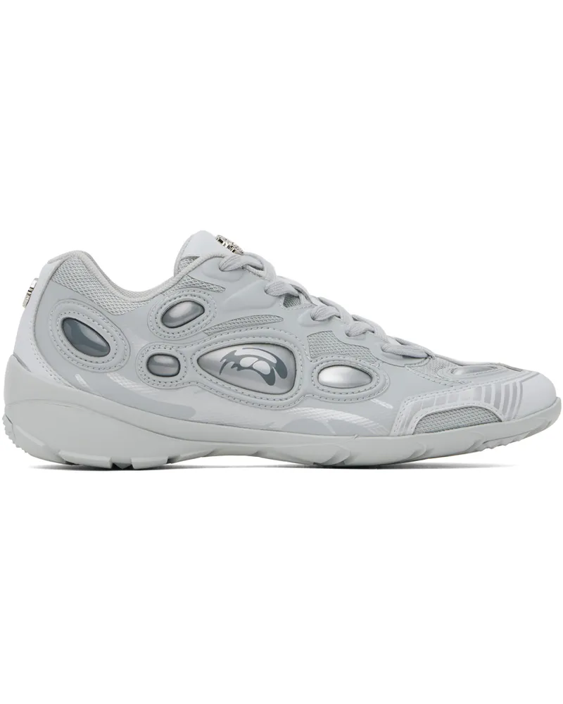 Rombaut Gray & Silver Proton Sneakers Aluminum