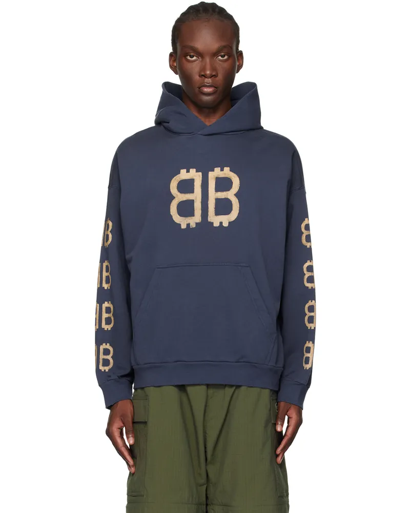 Balenciaga Blue Crypto Hoodie 4108