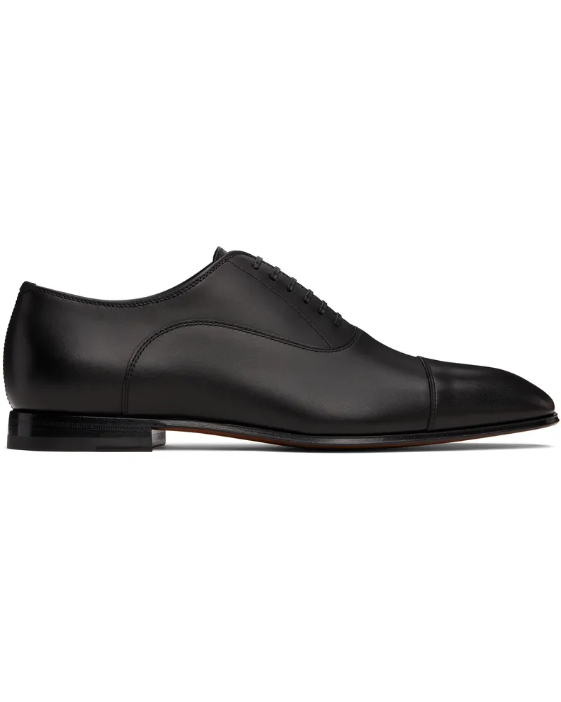 HUGO BOSS Black BECKHAM Edition Polished Leather Oxfords 001-black
