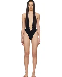 Dolce & Gabbana Black Cutout Swimsuit Nnero