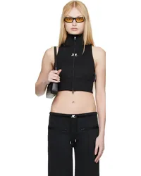 Courrèges Black Interlock Vest Black