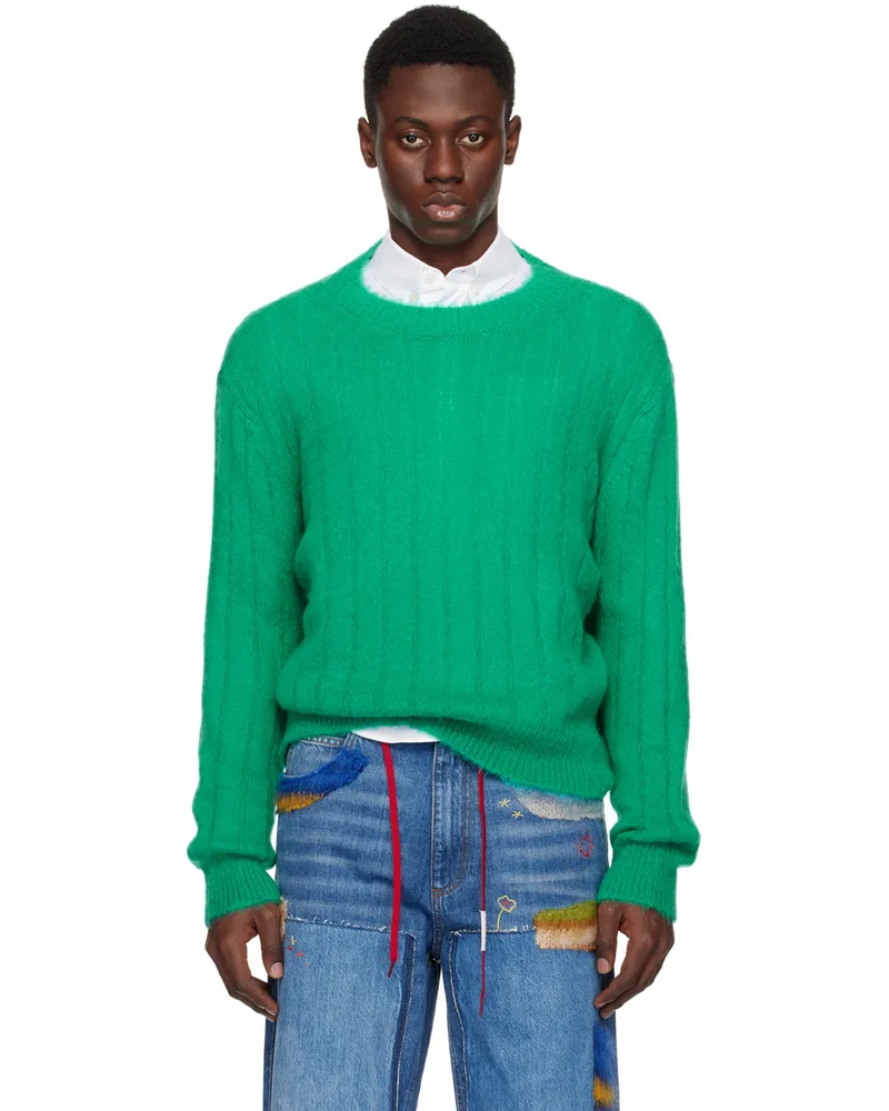Marni Green Crewneck Sweater 00v62