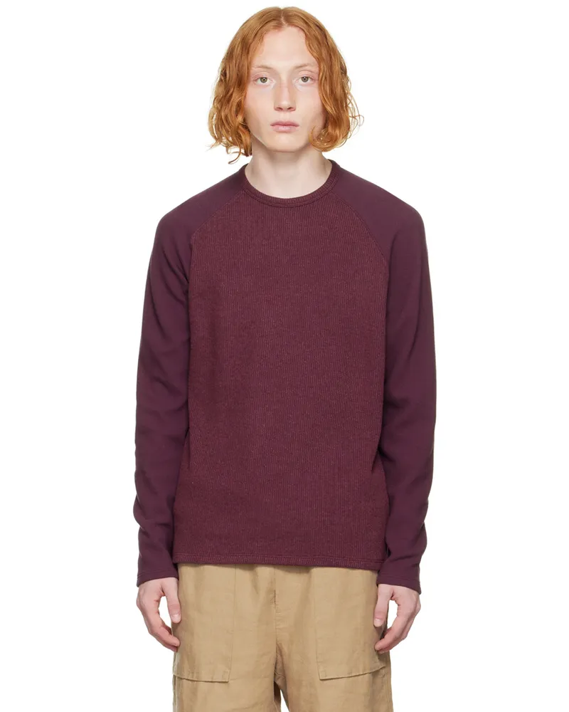 Vince Burgundy Raglan Sweater Deep