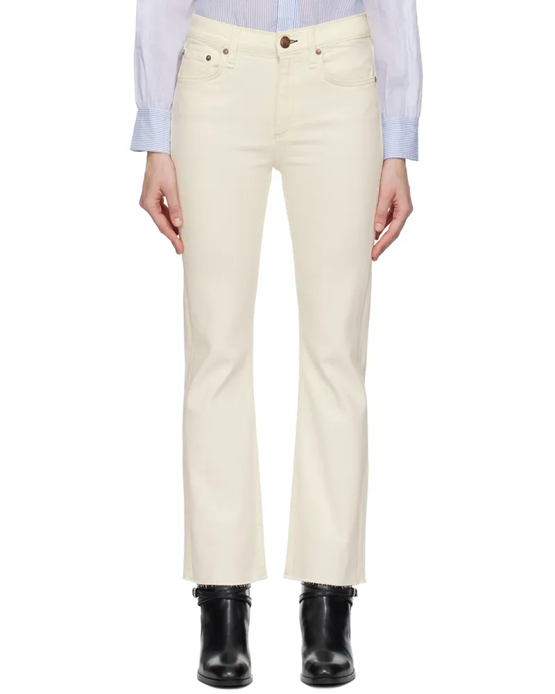 Rag & Bone Off-White Peyton Jeans Ecru