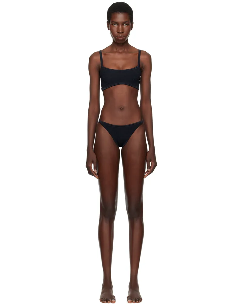 Hunza G Black Tyler Tonal Bikini Black