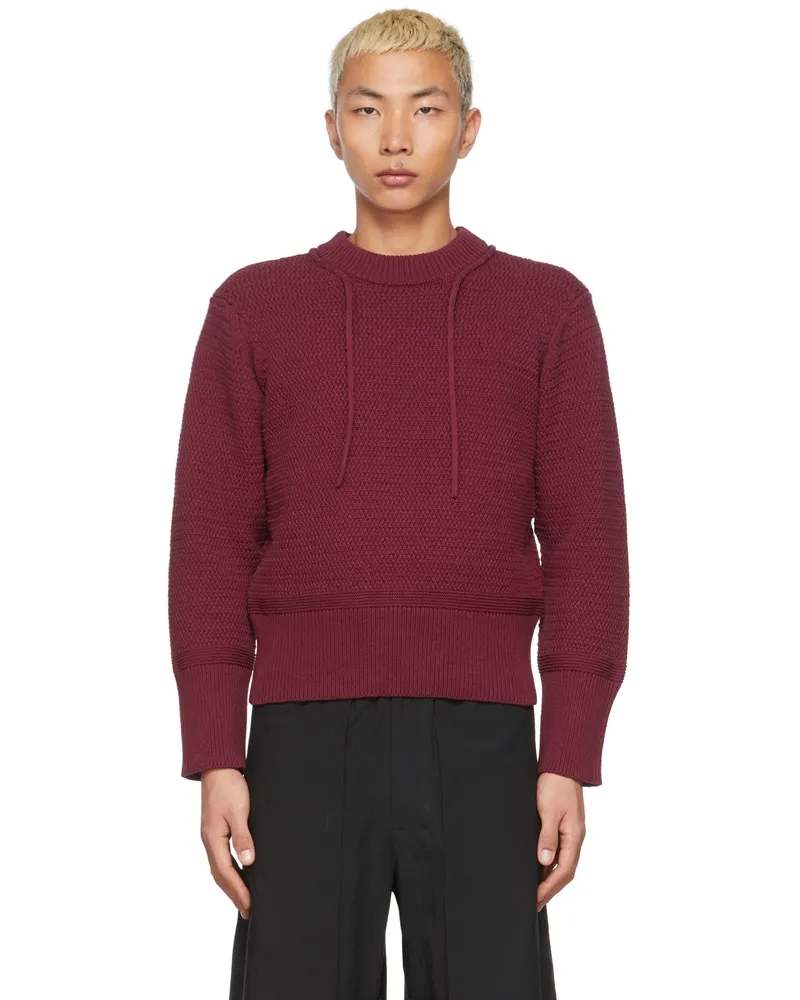 Craig Green Burgundy Knot Sweater Burgundy
