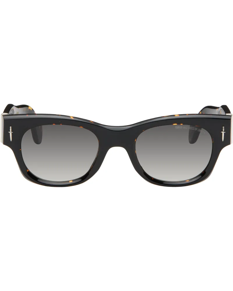 Cutler and Gross Black & Brown The Great Frog Edition Halen Square Sunglasses Black