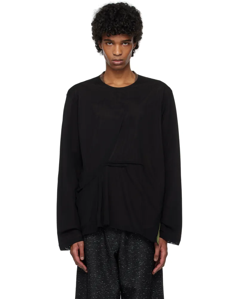 KIKO KOSTADINOV Black Inex Mesh T-shirt Brown