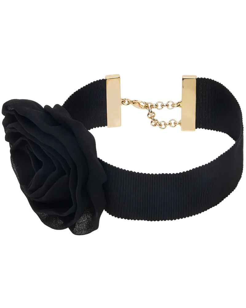 Blumarine Black Rose Choker N0990