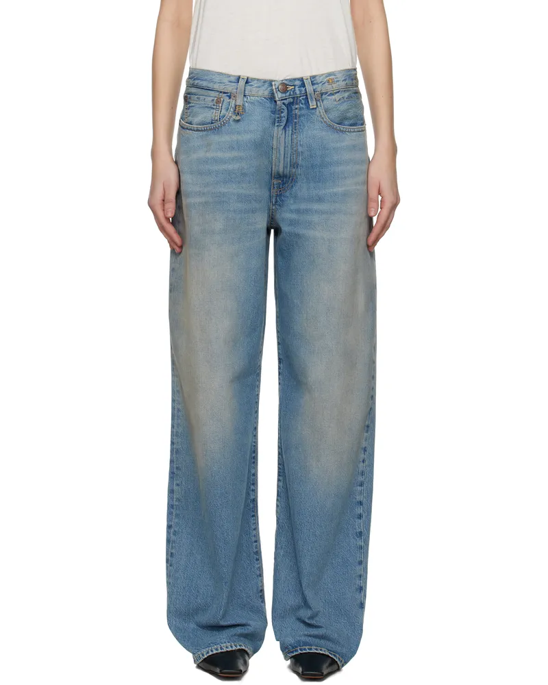 R13 Blue D'Arcy Loose Jeans Veiled