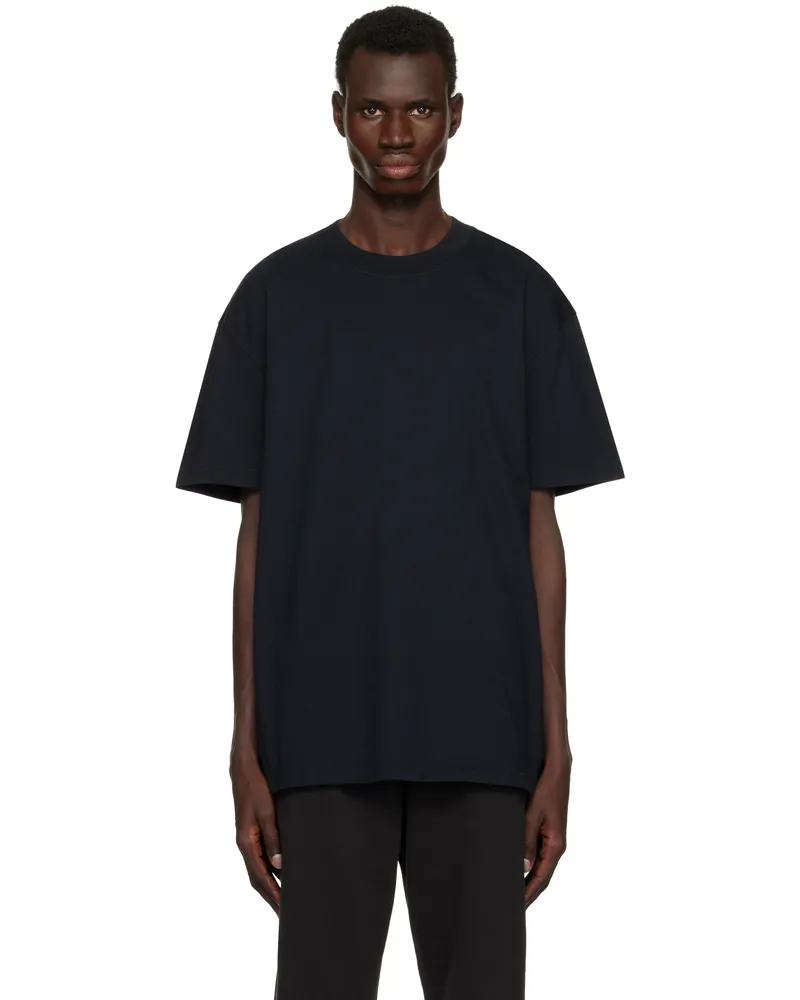 SKIMS Black Heavyweight Cotton Relaxed T-shirt Obsidian